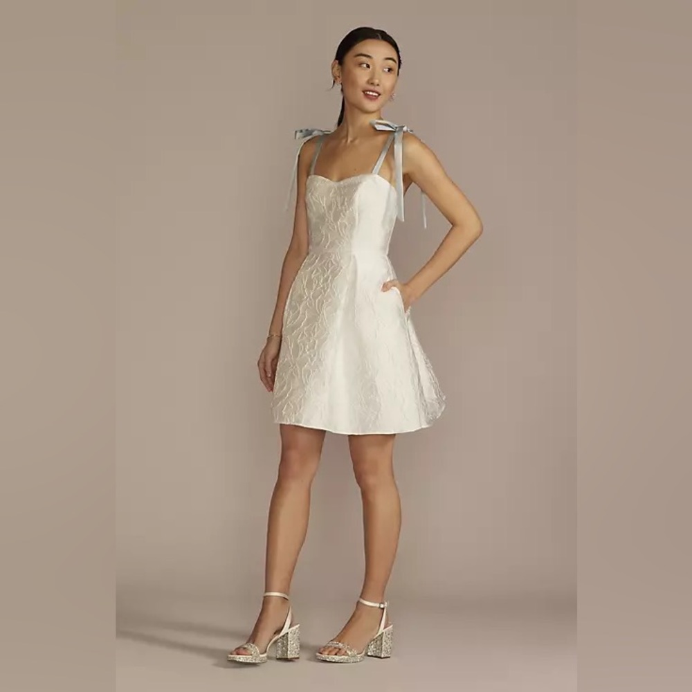 NWT Davids Bridal Jacquard Dress
